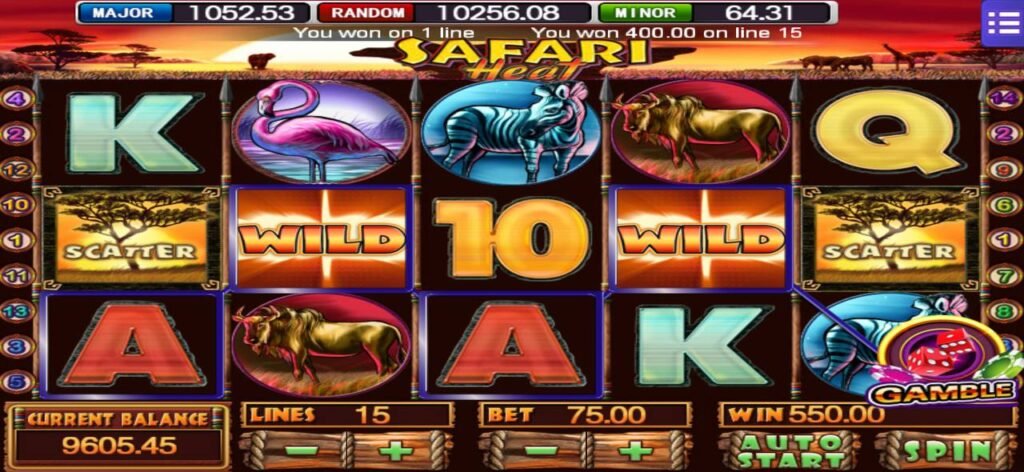 MEGA888 Safari Heat Gameplay: African Adventure Slot Game