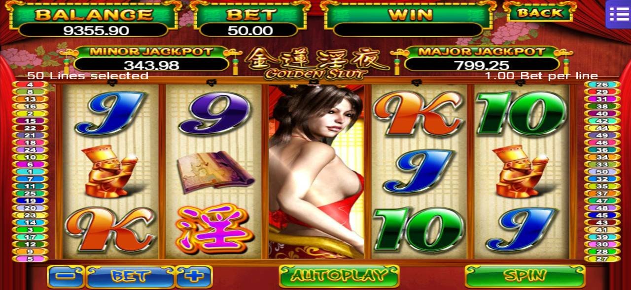 MEGA888 GOLDEN SLUT Game Interface