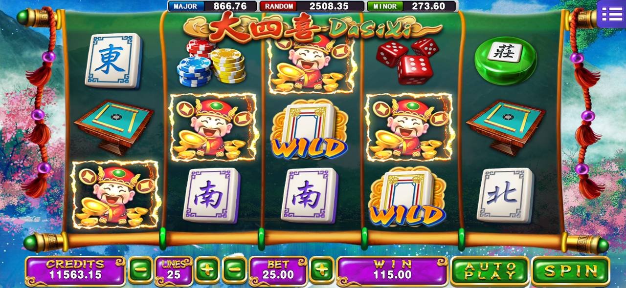 MEGA888 DA SI XI Slot Game Interface