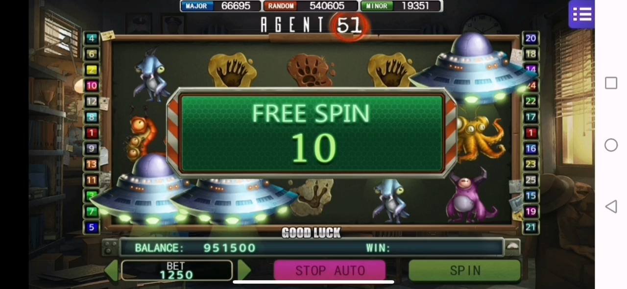 MEGA888 AGENT 51 Free Spins Trigger
