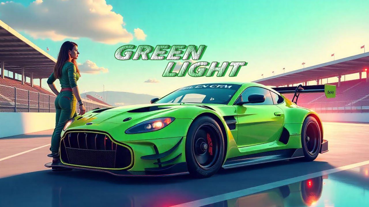 MEGA888 GREEN LIGHT Slot Game Cover 2025 - Neon-Themed with 96.7% RTP